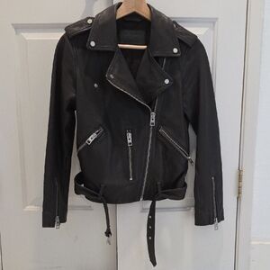 All Saints Black Leather Jacket
